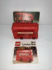 Vintage LEGO 760 London Bus 1976 w/ Box Instructions Legoland Town