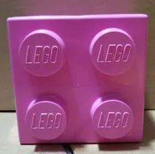 Square Pink Lego Storage Box  (5x5x3.5) - Free Shipping