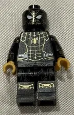 LEGO SPIDER-MAN MINIFIGURE black & gold suit figure minifigure 76195 spiderman