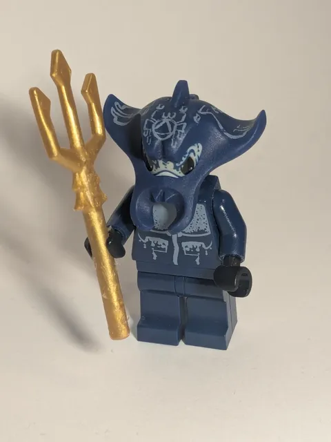 Lego Manta Warrior Minifigure Atlantis & Blue Treasure Key