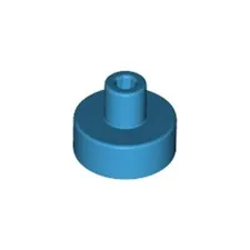 Lego Bricks 20x Dark Azur 1x1 Round Tile 3.2mm Bar 1.5mm Hole 6223733 31561 NEW