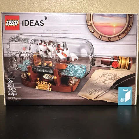 LEGO Ideas: Ship in a Bottle (21313) Complete Set 962 pcs New in Box Sealed