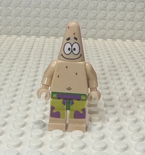 LEGO SpongeBob Patrick Star Minifigure bob002 Smiling Set 3825 3827 3831 4981