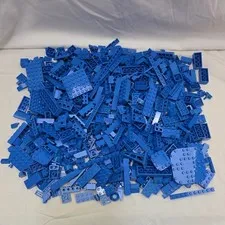 LEGO Bulk 1.5lbs BLUE Authentic Blocks Plates & More!