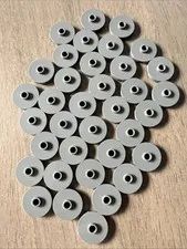LEGO 18674 Dark Bluish Gray Tile, Round 2 x 2 with Open Stud 31 Pieces