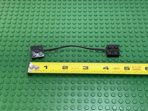 LEGO 9V Electric Wire with Brick 2x2x2/3 Ends 15L 4 6/8" 12cm 6988 #5306bc015