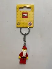 Lego SANTA CLAUS Christmas Holiday Minifigure Keychain 1.75” NEW