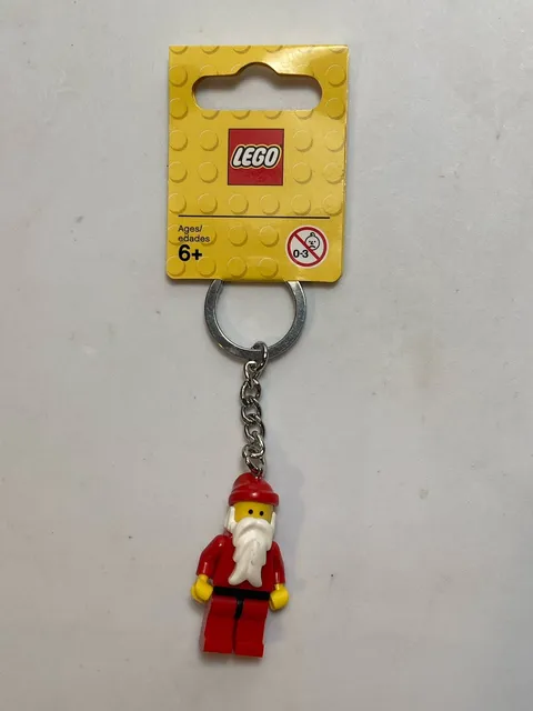 Lego SANTA CLAUS Christmas Holiday Minifigure Keychain 1.75” NEW