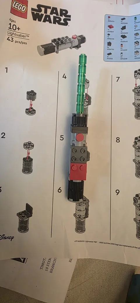 LEGO Star Wars Lightsaber for use with smart brick