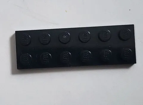 LEGO Parts 3795 Black Plate 2 x 6