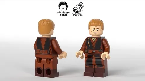 Lego Star Wars Light Customs LC The Chosen Apprentice  Anakin Custom Minifigure