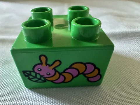 Lego Duplo Caterpillar Garden Worm W/ Leaf Block