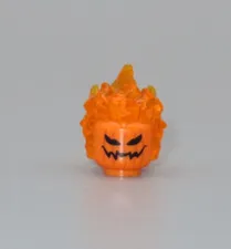 LEGO Flaming Pumpkin Jack O' Lantern trans flame head minifigure Halloween 76057