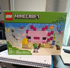 LEGO Minecraft The Axolotl House 21247 Complete Set 242 Pieces Ages 7+