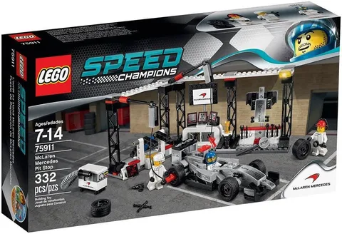 LEGO Speed Champions 75911 McLaren Mercedes Pit Stop Building Set