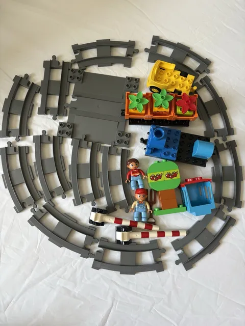 LEGO DUPLO 10810 Push Train Track System Complete Railroad Train Set