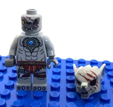 Retired CMF LEGO LEGENDS OF CHIMA WINZAR  Wolf 70004 2013 Mini Figure w/ Mask