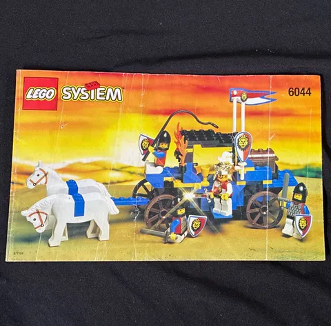 LEGO System 6044 King's Carriage Castle Illustrated Manual Booklet, English 1997