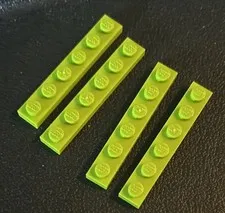 Lego 1x6 Plate Lot 3 Part #3666 Flat Green