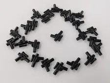 Lego x25 New Black Minifigure Weapon Gun Blaster SW Small Scope #92738 Star Wars