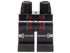 LEGO® Part 970c00pb0395 - Hips and Legs with Dark Red Panels Hawkeye