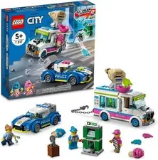 LEGO City Chase the ice cream truck! 60314 Toy Block Present Police Police Vehic