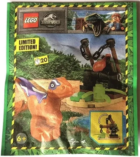 LEGO Jurassic World Raptor and Trap Paper Foil Pack Set 122326 (Bagged)