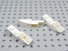 LEGO Lot of 3 White 4x1 Curved Inverted Slopes Part 13547 BH