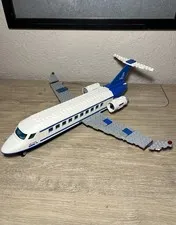 LEGO City 3181 Passenger Plane with Pilot Incomplete Retired Airport Set