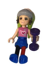 Lego Friends minifigure Mia Set Girl Working Out