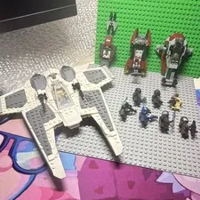 LEGO Minifig & Star Wars Set Lot Ship Mandalorian Fleet Command Deathwatch Boba