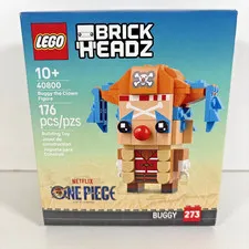 Lego BrickHeadz One Piece Buggy the Clown Figure (40800) - NEW