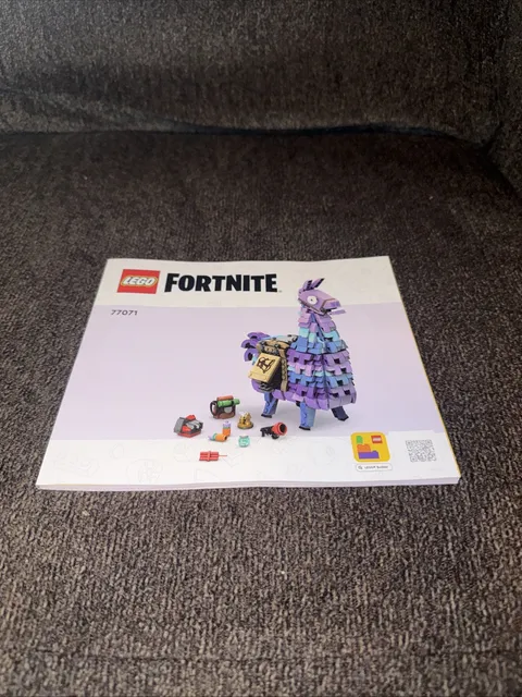 Lego Fortnite 77071 Supply Llama Instruction Manual Only