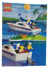 Lego Boat Set 4011 Cabin Cruiser Instructions Manual Only  *NO BRICKS*
