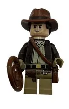 LEGO Indiana Jones Raiders Of The Lost Ark 77013 iaj049 Minifig W/Whip & Satchel