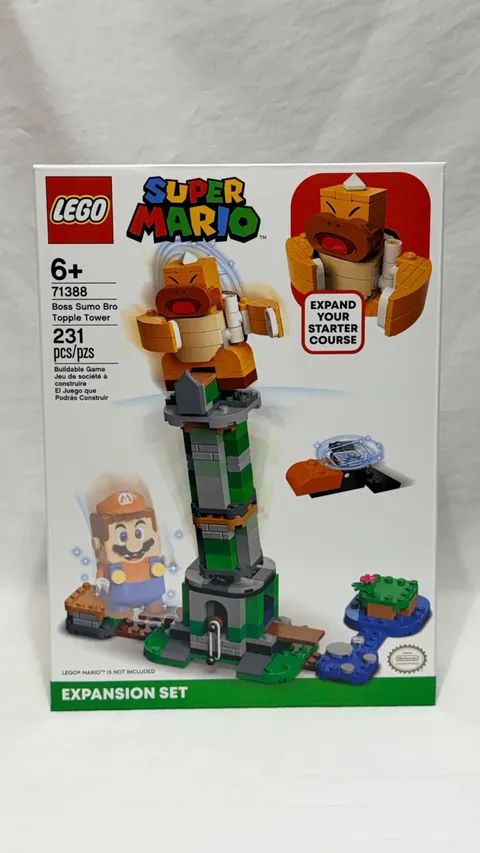 LEGO Super Mario: Boss Sumo Bro Topple Tower Expansion Set (71388) ~ NEW/SEALED~