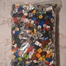 LEGO Bulk Lot Mixed 1x1 bricks ~1200 Pcs Multicolored Bagged And Sent As Is