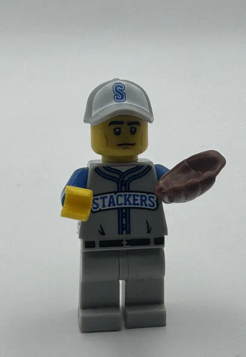2013 LEGO Series 10 Collectible Minifigure Baseball Fielder 71001 sports glove￼
