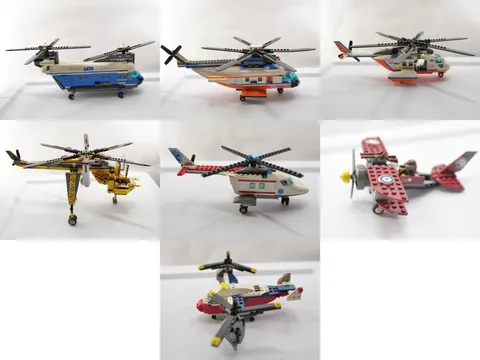 LEGO Helicopter Lot of 6 Incomplete set
