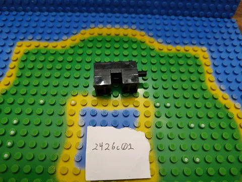 Lego 2426c01 Technic rack winder gear black housing box toothed winch