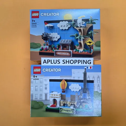 Lego Postcard 40568 Paris / 40651 Australia Sealed