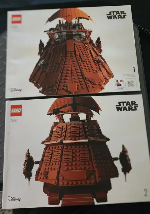 LEGO 75397 Jabbas Sail Barge STAR WARS Manuals ONLY Complete Instruction  Set 