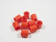LEGO Lot of 10 Red Technic Round Half Pins S6