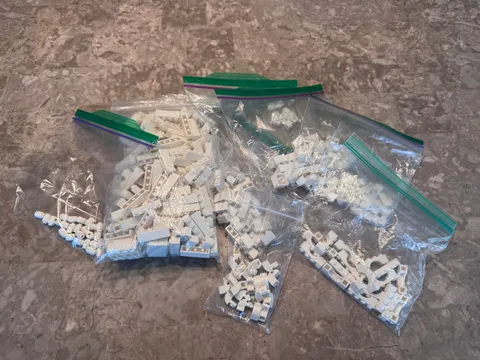 LEGO Huge White Roof Tile Parts Lot (180 Pieces) 3037 3678 30363 3040 , More!