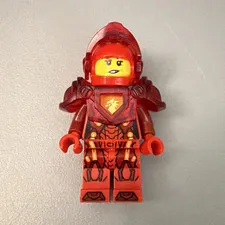 LEGO Nexo Knights Red Armor Minifigure Figure w/ Helmet Plastic 4+