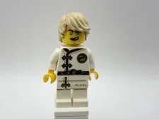 LEGO NINJAGO Part njo0429 - Lloyd, White Wu-Cru Training Gi, Tousled Hair - 1pc
