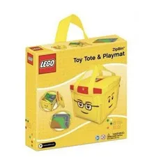 LEGO Head ZipBin Toy Tote and Playmat 2010 NEW IN BOX