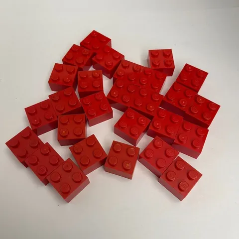 Lego 3003 Red Replacement Parts Pieces Lot of 27