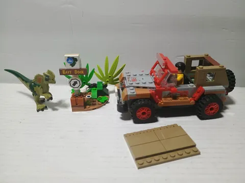 Lego 76958 Jurassic Park 30th Dilophosaurus Ambush - Used 99% Complete No Manual