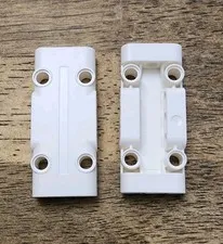 LEGO White Technic, Panel Plate 3 x 7 x 1. QTY 2. Part No. 71709.